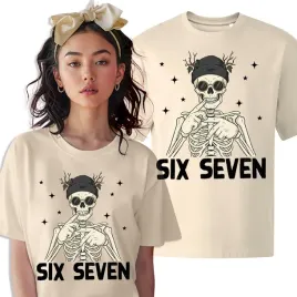 koszulka-migdal-damska-bawelna-modna-prezent-six-seven-67-skull-viral-m