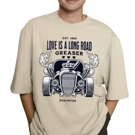 koszulka-t-shirt-migdal-prezent-love-is-a-lonf-road-greaser-casrs-rozmiar-m
