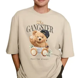 koszulka-t-shirt-meska-migdalowy-prezent-the-gangster-teddy-stylowa-rozm-m