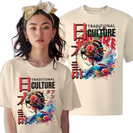 koszulka-t-shirt-damska-migdaowa-traditional-culuture-japonia-bawelna-m