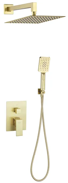 Zestaw prysznicowy podtynkowy Valvex ARS Brushed Gold złoto szczotkowane