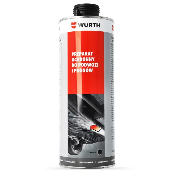 ŚRODEK DO KONSERWACJI PODWOZIA WURTH BODY BLACK 309 1L PREPARAT NA RDZE