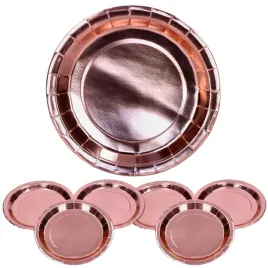 talerze-talerzyki-papierowe-jednorazowe-rozowe-zlote-metaliczne-6szt-23cm