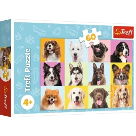 puzzle-60-slodkie-psiaki-pieski-psy-trefl-17374