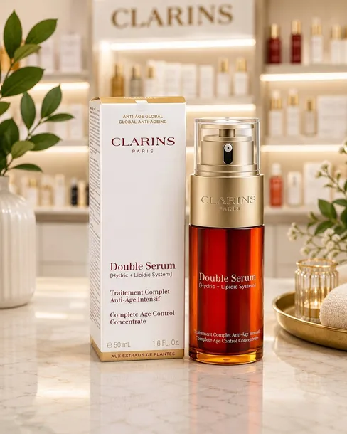 Clarins Double Serum Hydric + Lipidic System Serum Przeciwstarzeniowe 50 ml