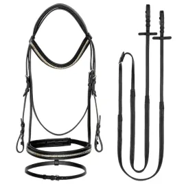zestaw-oglowie-dla-konia-skorzane-wodze-gumowe-start-ixion-czarne-cob