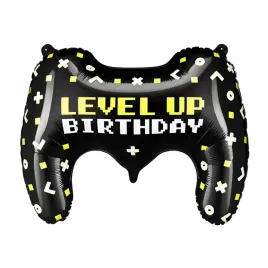 balon-foliowy-czarny-w-ksztalcie-pada-do-gier-gamer-pad-dla-gracza-72cm