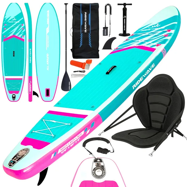 Deska SUP RIDEWAVE ALL AROUND 350 (11'5), uniwersalne + SIEDZISKO