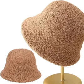 bucket-hat-kapelusz-jesien-zima-wiosna-boucle-bukla-baranek-bear-kol-3006
