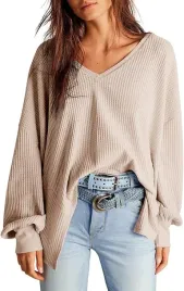 damska-bluzka-tunika-wafelkowa-luzna-v-neck-casual-elegancka-bezowa-l