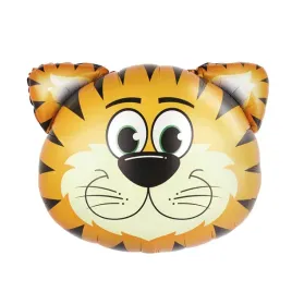 balon-foliowy-pomaranczowy-tygrys-w-paski-zwierzatko-safari-57cm