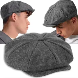 czapka-kaszkiet-z-daszkiem-jodelka-styl-retro-szary-elegancki-unisex-l-xl