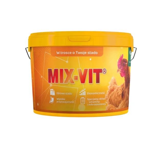 Witaminy dla kur Ekoplon MIX-VIT 4% KK 2 x 4kg dodatek do paszy dla drobiu