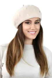 ecru-klasyczny-beret-damski-zimowy-z-antenka-zdobiony-kamea-linda