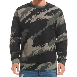 meska-bluza-polarowa-crewneck-casual-ocieplana-moro-kamuflaz-zielona-m