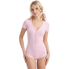 damskie-body-krotki-rekaw-dekolt-w-serek-prazkowane-elastyczne-rozowe-m