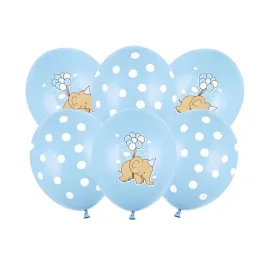 balony-lateksowe-niebiesko-biale-slonik-w-kropki-baby-blue-baby-shower-6szt