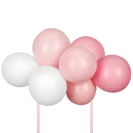 topper-balonowy-na-tort-pudrowo-rozowe-balony-baloniki-dekoracyjny-29cm