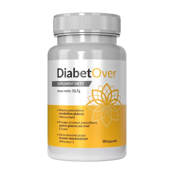 2x DiabetOver - wsparcie prawidłowego poziomu glukozy 30 kaps