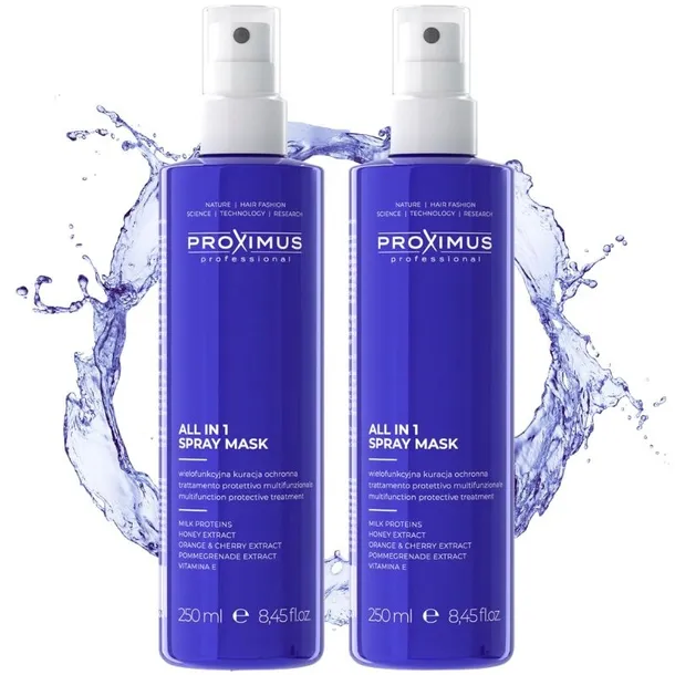 PROXIMUS MASKA ODŻYWKA W SPRAYU WIELOFUNKCYJNA ALL IN ONE 15W1 2x250ML