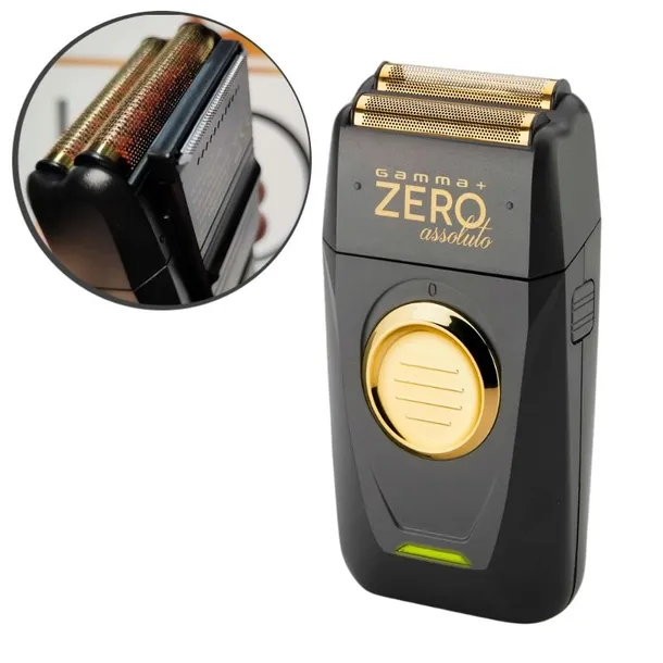 Golarka bezprzewodowa Gamma Piu Zero Absolute Shaver 2 x ostrze + trymer