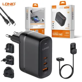 mala-ladowarka-podrozna-ldnio-65w-gan-3x-usb-c-1x-usb-a-kabel-usb-us-eu-uk