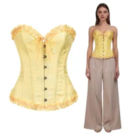 gorset-damski-top-wyszczuplajacy-koronkowy-seksowny-elegancki-zolty-m