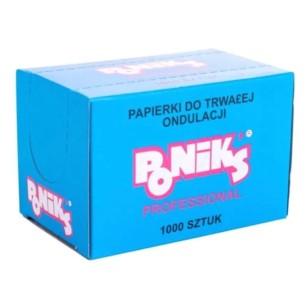 PAPIERKI DO TRWAŁEJ ondulacji włosów BIBUŁKI fryzjerskie 1000sztuk Poniks