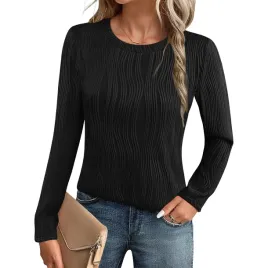 damski-sweter-okragly-dekolt-falowany-jesienny-elegancki-czarny-xxl