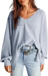 bluzka-damska-tunika-wafelkowa-luzna-v-neck-miekka-wygodna-blekit-s