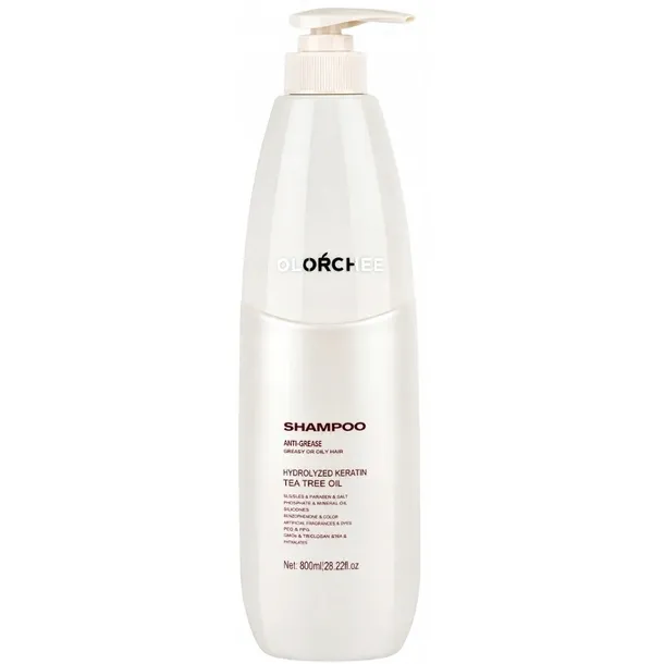 OLORCHEE Anti Grease Szampon z KERATYNĄ do Włosów PRZETŁUSZCZAJĄCYCH 800ml