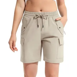 damskie-spodenki-cargo-sportowe-trekkingowe-treningowe-lekkie-bezowe-xs