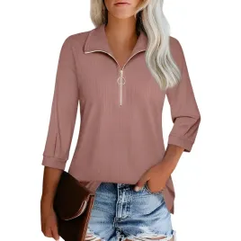 damska-bluza-sweter-golf-z-suwakiem-rekaw-3-4-elegancka-stylowa-brazowa-l