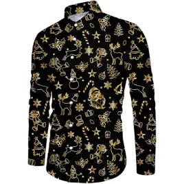 meska-koszula-swiateczna-elegancka-wzorzysta-slim-fit-czarno-zlota-xl