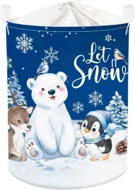 kosz-na-pranie-i-zabawki-skladany-zimowy-wzor-sniezynek-45l-36x45-cm