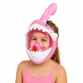 maska-do-nurkowania-snorkelingu-dla-dzieci-pelnotwarzowa-kids-rozowa