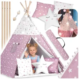tipi-namiot-dla-dzieci-teepee-lampki-poduszki