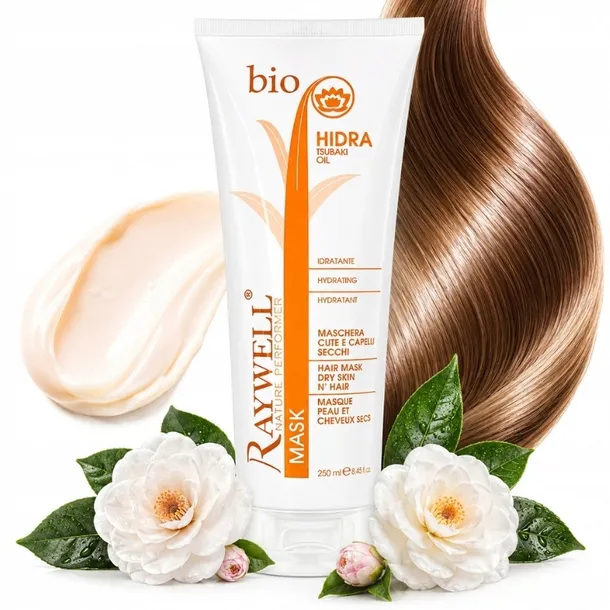 Maska NAWILŻAJĄCA do włosów SUCHYCH ZNISZCZONYCH Raywell BIO HIDRA 250ml