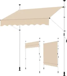 markiza-balkonowa-yaheetech-clamp-150-cm-bezowa