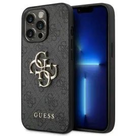 guess-guhcp14l4gmggr-do-iphone-14pro-61-grey-hardcase-big-metal-logo
