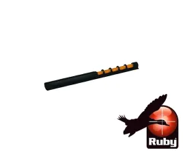 muszka-swiatlowodowa-ruby-71-mm-pomaranczowa-mysliwska-do-strzelby