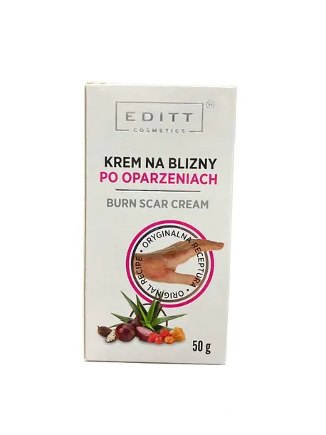 2 PAK Krem na Blizny po Oparzeniach Editt 50 g - Regeneracja Ochrona Skóry