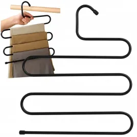 stalowy-wieszak-na-spodnie-organizer-do-szafy-wieszaki-5w1-czarny