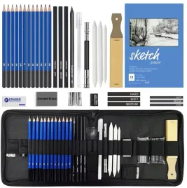 zestaw-do-szkicowania-rysowania-olowkowy-profesjonalny-35el-olowki-etui