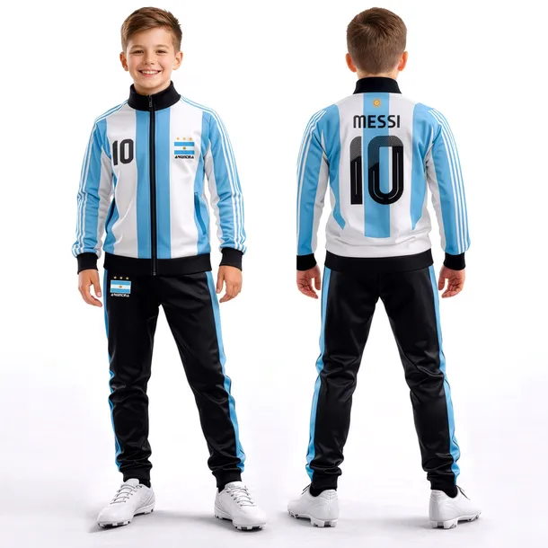 DRES PIŁKARSKI - MESSI ARGENTYNA - 128 cm