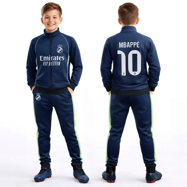 DRES PIŁKARSKI MBAPPE REAL GRANATOWY - 122 cm