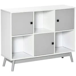 bufet-homcom-9-kostek-3-drzwi-bialy-szary-96x30x75-cm-nowoczesny-styl