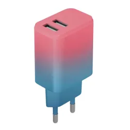 setty-ladowarka-sieciowa-2x-usb-18w-lsig-aa-20-gradient-turkusowo-rozowy