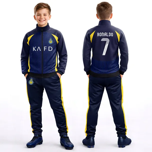 DRES PIŁKARSKI RONALDO AL-NASSR GRANATOWY - 128 cm