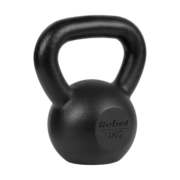 Kettlebell żeliwny 14kg kettle hantel obciążenie odważnik do ćwiczeń Rebel